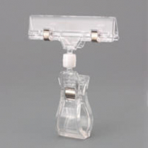 Signage Rod Clip & Display Clip 4"H x 3"W Top