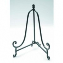 Rod Iron Easel Display Stand 7.5 x 9.5 x 11.5"H Black