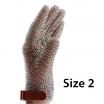 F.Dick ErgoProtect Metal Mesh 5 Finger Gloves L/R Size 2
