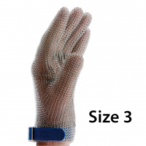 F.Dick ErgoProtect Metal Mesh 5 Finger Gloves L/R Size 3