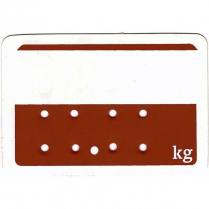 Price Tag "Kg" Red