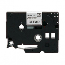 Brother PTouch TapeTZE131 12mm Black on Clear