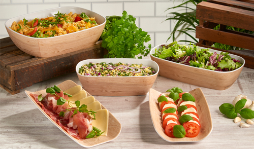 Dalebrook food trays on display