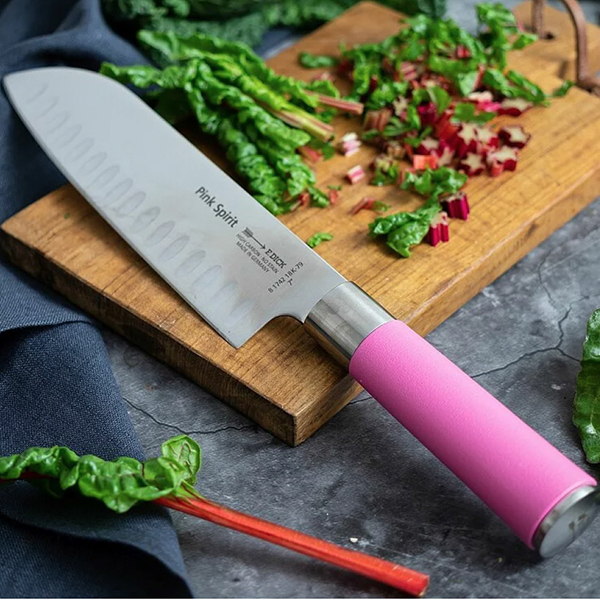 FDICK pink spirit santoku knife