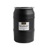 BLACK 55 GALLON PLASTIC DRUM