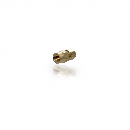 1/4" FEMALE CONNECTOR FOR CV25 NUT & FERRULE