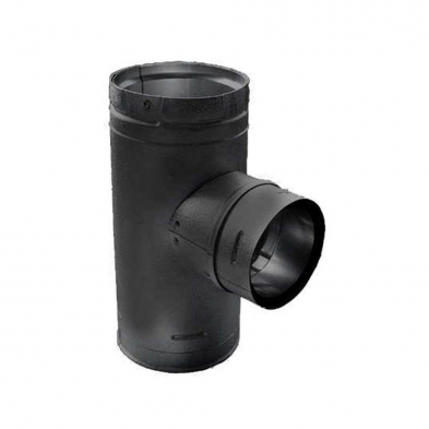 Clean out tee cap pipe black