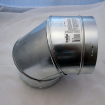 Duravent Stove Pipe DVP 90°  Elbow (galvanized) 5" x 8"