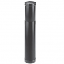 Duravent Stove Pipe DuraBlack Telescoping, 6" x 44"- 68"