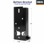 Garage Door Brackets, Bottom, Right, and Left, Black