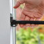 Discontinué : Barre de sécurité pour porte patio avec verrou anti-soulèvement, ensemble pour contracteurs, noir (40 unités)