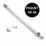 Barre de sécurité pour porte patio avec serrure anti-relevage, ensemble pour contracteurs, blanc (40 unités)
