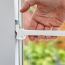 Barre de sécurité pour porte patio avec serrure anti-relevage, ensemble pour contracteurs, blanc (40 unités)
