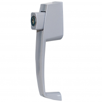 Discontinued: VP Push Button Handle Set With Key Lock, Silver