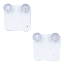 Rechargeable Battery-Powered LED Emergency Light (2-pack)