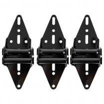Garage Door Hinge No.2, Black (3-Pack)