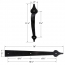 Garage Door Decorative Hardware Kit, Black