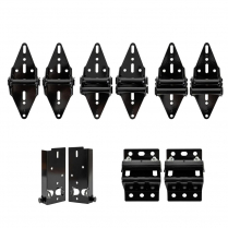Garage Door Hardware Replacement Kit, Black (2 of Each)