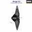 Kit de remplacement de quincaillerie pour porte de garage, noir (2 de chaque)