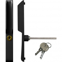 Unité de verrouillage pour montage en surface de poignée de porte patio modèle BK802KBL, noir