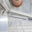 Ferme-porte de sécurité avec barre de torsion et chaîne, argent