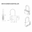 Rouleaux pour porte moustiquaire de patio, zinc, (paquet de 2)