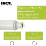 Heavy Door Closer With Touch-N-Hold, White