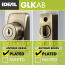 AJ Lever Latch Set With Keyed Deadbolt, Antique Brass