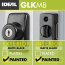Discontinued: AJ Lever Latch Set With Keyed Deadbolt, Matte Black