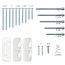DX Pull Handle Latch Set With Back Plate