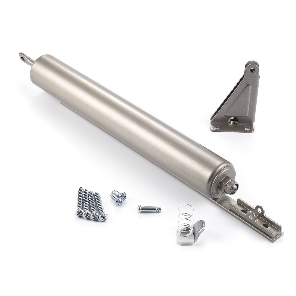 Heavy Door Closer With Torsion Bar, Silver