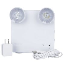 Lumière d'urgence à DEL rechargeable alimentée par batterie