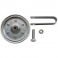 Garage Door Pulley, 4 With Fork And Bolt