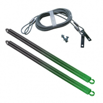 Ressorts de porte de garage avec câbles de sécurité, pour portes de 115 lbs - 125 lbs, vert ( paquet de 2 )