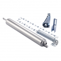 Discontinué : Ferme-porte pour les contre-portes lourdes avec chaîne et support large, aluminium (1,25-2 pouces d'épaisseur) (voir BK8730)