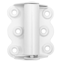 Charnière de porte moustiquaire à ressort auto-fermant, blanc
