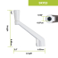 Fixed Window Casement Handles, 2-Pack