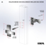 AJ Modern Lever Set For Storm Doors, Oil Rubbed Bronze