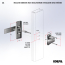 AJ Modern Lever Set For Storm Doors, Oil Rubbed Bronze