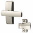 AJ Lever Set, Satin Nickel
