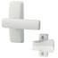 Discontinued: AJ Modern Lever Set For Storm Doors, White