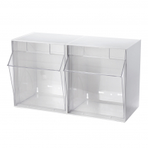 Discontinued: Tilt Bin G1 - 2 Bins, White