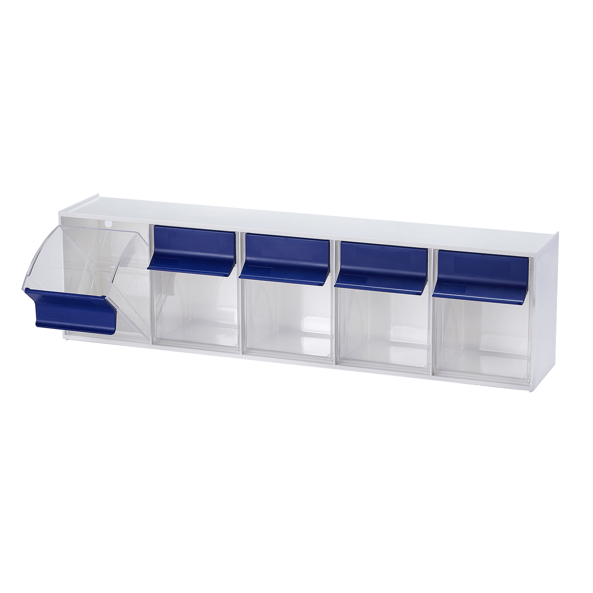 Tilt Bin G2 - 5 Bins, Blue/White