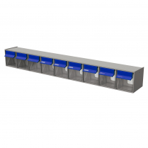 Discontinué : Bacs basculants - 9 bacs (bleu, gris)