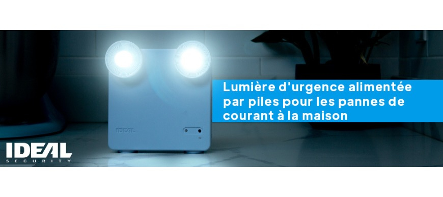Lumière d'urgence alimentée par piles pour les pannes de courant à la maison