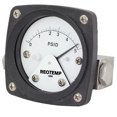 REOTEMP D204AMB-E4XXX-PD10 Differential Pressure Gauge