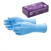Nitrile Medical Exam Long Cuff Gloves, PF