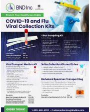 Flyer on covid-19 & flu viral collection kits