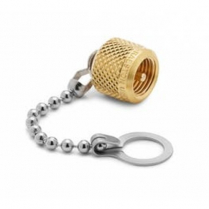 QTFT-CAPB RALSTON CAP & CHAIN BRASS FOR MALE QT APDATER