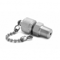 XTFT-2MS0 RALSTON 1/4" MNPT X MALE QT XT W/ CAP & CHAIN SS